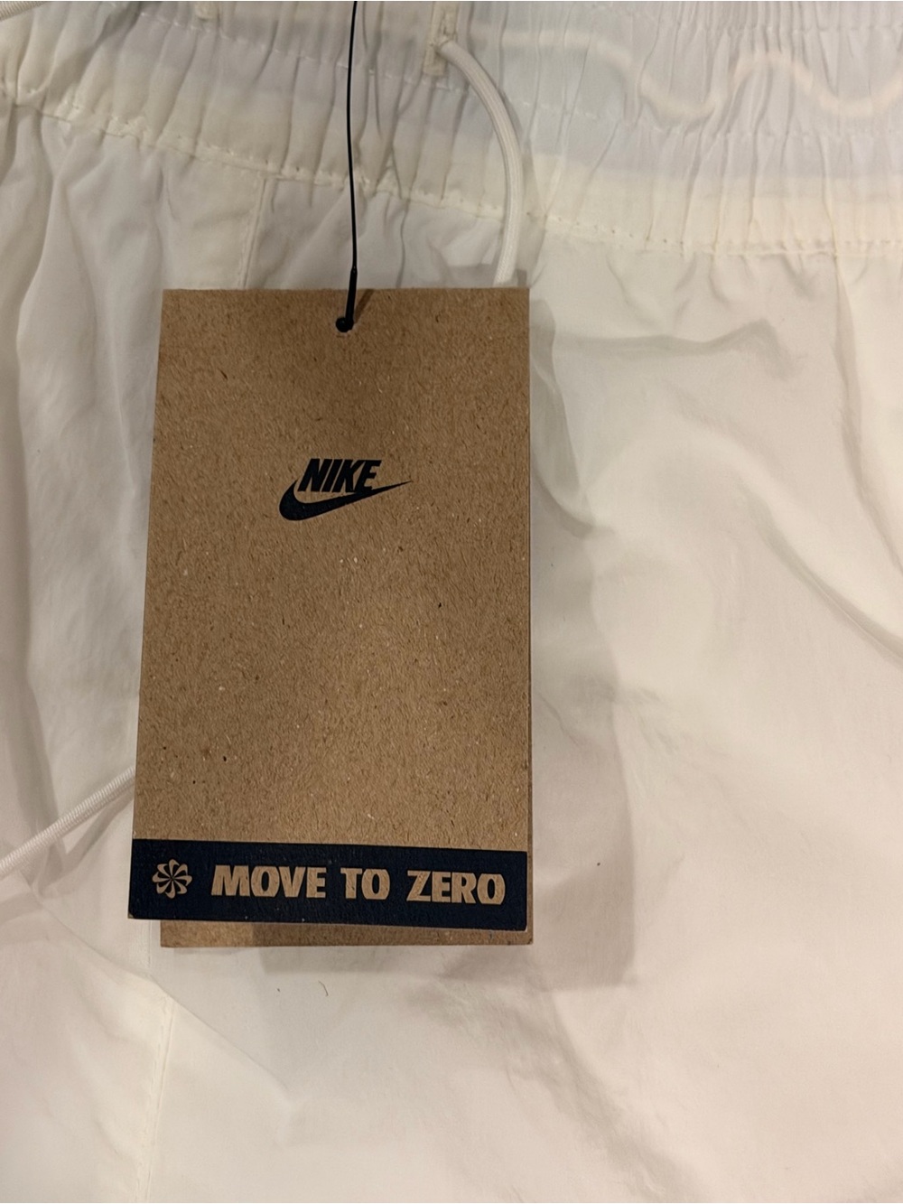 Nike Windrunner Women’s White Athletic Shorts with Black Swoosh Large NWT - Picture 8 of 15